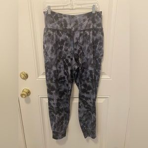 Athleta Salutation Printed Jogger- large, navy blue